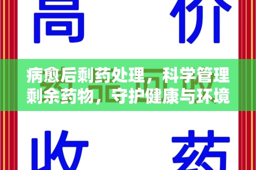 遵义病愈后剩药处理，科学管理剩余药物，守护健康与环境